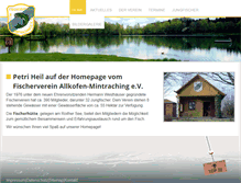 Tablet Screenshot of fischerverein-allkofen-mintraching.de